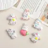 Accesorios de Resina DIY de Dibujos Animados Joyería Perro Lindo Pasador Funda para Teléfono Móvil Hebilla de Zapato Llavero Colgante Accesorios