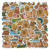 100 piezas pegatinas de graffiti de capibara animal transfronterizas decorativas para cuaderno patinete equipaje pegatinas impermeables al por mayor