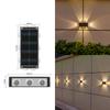 Lámpara Solar de Lavado de Pared para Exteriores Lámpara de Pared para Patio Exterior a Prueba de Lluvia Lámpara de Pared para Jardín de Villa Foco de Paisaje Lámpara de Pared Periférica Decorativa