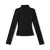 Ap25676-25 Nuevo Estilo de Invierno Estilo Europeo y Americano Color Puro Simple Básico Cepillado Cuello Medio Manga Larga Camiseta de Base Camiseta