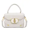 Bolso Pequeño Cuadrado Popular Versátil Transfronterizo para Mujer 2025 Invierno Nuevo de Moda Bolso Cruzado de un Solo Hombro