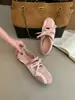 [] Zapatillas Retro Casual Estilo Ballet Modelo Nuevo 2026 con Velcro, Zapatos Planos Suaves para Mujer