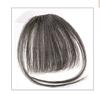 Peluca de flequillo de aire para mujer, ligera, natural, frontal, esponjosa, con flequillo Qi, lámina de reedición sin dejar rastro, cabello real, cejas