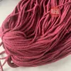 En stock color cuerda de algodón 5mm cuerda de algodón de ocho hebras cuerda hueca para cordón de ajuste diy cuerda tejida a mano cuerda de algodón de 8 hebras