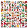 50 Pegatinas de Graffiti de Dibujos Animados Navideños Sombrero de Navidad Reno Traje Decorativo DIY Maleta Cuaderno Papel de Pegatina