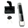 Adecuado para Hyundai 60-7R55 60-9 60VS conjunto de cerradura de puerta de cabina, manija exterior, piezas del cuerpo de la cerradura