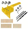 Localizador de perforación de madera Yunbei punzonador de agujero recto localizador de perforación espiga redonda de madera empalmado herramienta DIY
