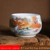 Conjunto de chá Kung Fu de porcelana branca Mat Fat Jade Xianglong Master Cup Dehua, xícara grande para degustação de chá, xícara de chá doméstica, xícara única