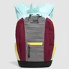 Mochila Qingfeng Qingye com Cor Contrastante e Padrão Trançado para Estudantes Universitários, Estilo Fresco ao Ar Livre, Viagem Casual, Caminhada, Mochila de Montanhismo
