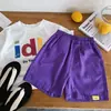 Pantalones cortos de verano finos para niños 2026 nuevo modelo pantalones casuales hasta la rodilla para niños ropa de verano para bebés pantalones de longitud media para niños