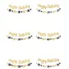 Bandeirinhas com Glitter, Faixas de Feliz Aniversário, Halloween, Natal, Decorações para Festa de Formatura, Texto Personalizável, Em Estoque Atacado