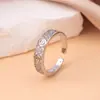 Anillo para Mujer, Lujo Ligero, Nicho de Alta Gama, Anillo Exagerado de Zirconia, Anillo Sencillo, Anillo Abierto, Joyería de Reina Madre, No se Desvanece