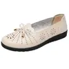 Sandalias de Mamá Estilo Nuevo 2026 para Mujer, Zapatos de Verano, Zapatos de Cuero de Suela Plana para Personas de Mediana Edad y Mayores, Zuecos Antideslizantes de Suela Blanda para Personas de Mediana Edad