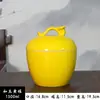 Cerámica Dehua Buda Saltando Pared Olla de Estofado Tarro Amarillo con Tapa Tarro Grande Mediano Pequeño Vajilla de Hotel Tazón para el Hogar