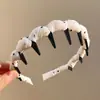 Coleção 2026 Nova Faixa de Cabelo Dentada Estilo Coreano: Faixa de Cabeça de Alta Qualidade para Afinar o Rosto de Mulheres com Dentes, Antiderrapante, Faixa de Cabelo Alta