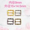 Hebilla japonesa de algodón con patrón de 9 mm para muñeca, hebilla de cinturón BJD de 4 puntos y 3 puntos, accesorios para muñecas EXO, mini hebilla de zapato pequeña