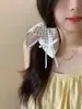 Lenço quadrado de tecido estilo coreano, elástico de cabelo grande, acessório de cabelo de renda doce e delicado, tiara de alta qualidade, rabo de cavalo, estilo francês