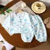 2026 Ropa de Casa de Algodón Nube para Niños Pijamas para Niños y Niñas Set Estampado con Mangas Tres Cuartos Set de Dos Piezas Delgado de Dibujos Animados
