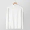 Suéter Básico de Punto Cálido de Invierno para Hombre y Mujer, Cuello Alto Medio, Estilo Coreano, Ajustado, Multicolor
