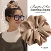 Goma para el pelo con lazo estilo coreano para mujer, Accesorio para el pelo extragrande de alta gama, Goma elástica para el pelo estilo perezoso