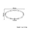 Set de Pulseras de Acero Inoxidable de Alta Gama, Pulsera de Joyería de Bucle Cerrado para Mujer, Estilo Nicho Simple de Alta Gama, Joyería de Estilo Coreano para el Día a Día
