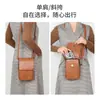 Bolsa de Celular Simples e Estilosa, Bolsa Transversal Marrom PU Retrô, Bolsa Portátil para o Dia a Dia com Múltiplos Bolsos, Alça de Ombro Ajustável, Bolsa Quadrada Pequena
