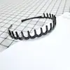 Peine para Cabello Negro Peine de Onda Diadema Sierra para Cabello Dientes Grandes Dentados Diadema Pasador Pasador Accesorios para el Cabello Suministro Transfronterizo