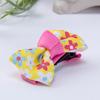 Pasador de Pelo con Lazo de Cuadros Simple Estilo Japonés y Coreano Elegante Pasador de Tela Hecho a Mano para Niña Pequeño Refrescante Pasador para el Cabello