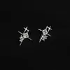 Pendientes Exquisitos y Únicos de Meteoro para Mujer, Pendientes Minimalistas de Estrella con un Estilo Genial, Pendientes de Circonita Versátiles de Moda de Nicho