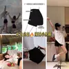 Shorts de Traje Blancos para Mujer, Parte Inferior de Línea A para Grupo de Chicas Calientes de Verano, Pantalones Casuales, Hot Pants de Cintura Alta para Ropa Exterior