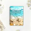 Planificador Mensual Espiral con Vista al Mar y la Playa 2027-2030 Cuaderno de Planificación de Cuatro Años para Comercio Exterior Transfronterizo
