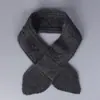100% Lã Perfurada Gola Pequena Lã Pura Cachecol Quente para Pescoço Feminino Pronto para Usar Cachecol Simples da Moda