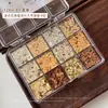 Lentejuelas Estrella Maillard Material para Uñas Adornos 12 Puntos Mini Mixtos Estrellas de Cinco Puntas Pegatinas de Lentejuelas para Uñas