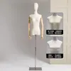 Tienda de Ropa Modelo Femenino Estante Vestido de Novia Ventana Maniquí Falso Modelo Femenino de Medio Cuerpo Accesorios Soporte de Exhibición Cuerpo Completo