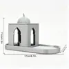 MM3D004-017 Ornamento de castiçal luminoso do Oriente Médio transfronteiriço, luz de velas em tons quentes, cria um ambiente atmosférico, decoração de mesa
