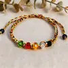 Bolsitas tejidas hechas a mano más vendidas para niños y adultos, Pulseras de Zongzi de Tigre con Cascabeles, Pulseras de Hilo Colorido para el Festival del Bote del Dragón 2026