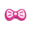 Dulce Linda Chica Corazón Lazo Nudo DIY Cuentas de Agujero Recto Llavero Cadena de Teléfono Collar Accesorios para Bolsos Venta al por Mayor