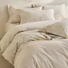 Juego de cuatro piezas de algodón puro estilo campo francés, engrosado, ecológico, cepillado, para otoño e invierno, sábana y funda de edredón florales retro cálidas