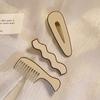 Novo Milk Curry Color Hairpin Side Clip Lado das mulheres Cute Hairpin Duckbill One-word Clip Bangs Clip Headwear Clip