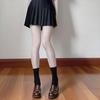 Calcetines Slouch de Tubo Hueco con Volantes Elásticos con Patrón de Trenzado para Mujer Calcetines de Encaje Mary Jane Calcetines de Media Pantorrilla de Malla Hueca