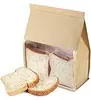 Bolsa de Papel Kraft Personalizada para Pan con Ventana para Tostadas, Cierre de Alambre, Bolsa de Empaque para Productos Horneados, Croissant, Bolsa de Papel Auto-Sellante
