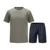 Camiseta de entrenamiento física de manga corta mate anti-decoloración Jihua Zhonggong cuello redondo conjunto ropa de entrenamiento de manga corta para entrenamiento militar