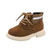 Botas Martin de Outono Inverno para Crianças 2026 Meninos Estilo Britânico Antiderrapantes Botas Curtas Crianças Pequenas e Médias Botas Antiderrapantes de Cano Curto Dropshipping