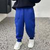 Pantalones de Invierno para Niños Estilo Nuevo Casual Largos para Niños Mayores, Niños y Niñas Dibujos Animados Cálidos Deportivos con Forro Polar y Engrosados
