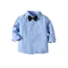 Roupas Infantis Masculinas Europeias e Americanas Roupa Infantil Nova Cruzada Primavera e Outono Terno Infantil Camisa de Manga Longa Infantil Calças Roupa para a Temporada Escolar
