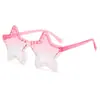 2026 Nuevo Estilo Gafas para Niños Estilo Coreano Color Caramelo Estrella de Cinco Puntas Gafas de Sol de una Sola Pieza Anti-UV Gafas de Sol para Bebé