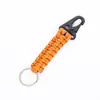 Paracord Multifuncional de Sete Fios com Mosquetão para Camping ao Ar Livre, Chaveiro de Sobrevivência e Paracord para Montanhismo