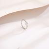 Anillo Sencillo Clásico de Acero de Titanio con Incrustaciones de Diamantes Amor para Mujer Diseño de Nicho Pulsera Exquisita de Alta Calidad Sin Color Accesorios de Moda