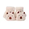 Guantes de Peluche de Capibara Lindos para Mujer, Cubierta Plegable de Medio Dedo para Invierno, Compatibles con Pantalla Táctil, Cálidos y Gruesos, para Estudiantes y Ciclismo, a Prueba de Frío