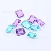 Vidrios Rectangulares Biselados Personalizados Piedras Sueltas, Coloridos Pequeños Octagonales Corte Flor de Hielo/Corte Plano/Corte Floral Personalización